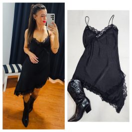 Vestido lencero asimétric