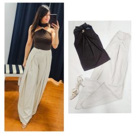 Top cuello adorno