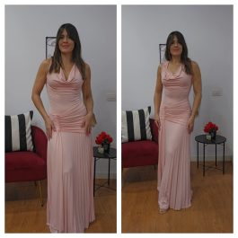 Vestido bajo plisado