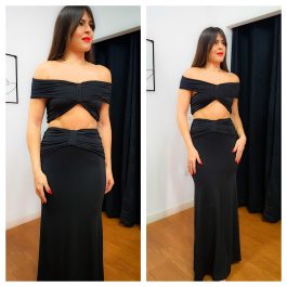 Conjunto falda frunce