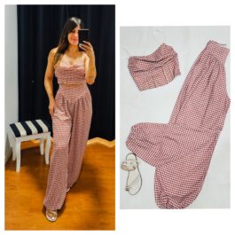 Top vichy corpiño dra