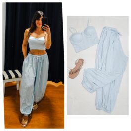 Conjunto corpiño liso
