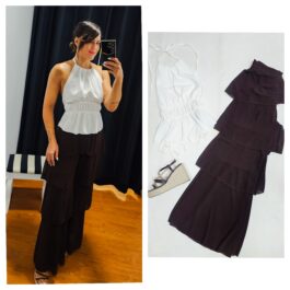 Pantalón volantes gasa