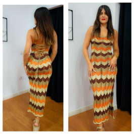 Vestido lúrex zigzag