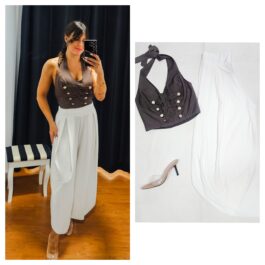 Top halter botones