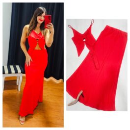 Conjunto top flor