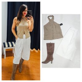 Top/chaleco cruzado